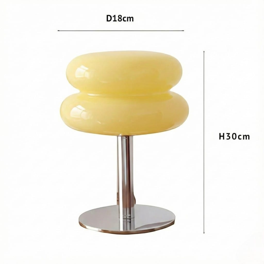 Bauhaus Yellow Glass Table Lamp Boldenn