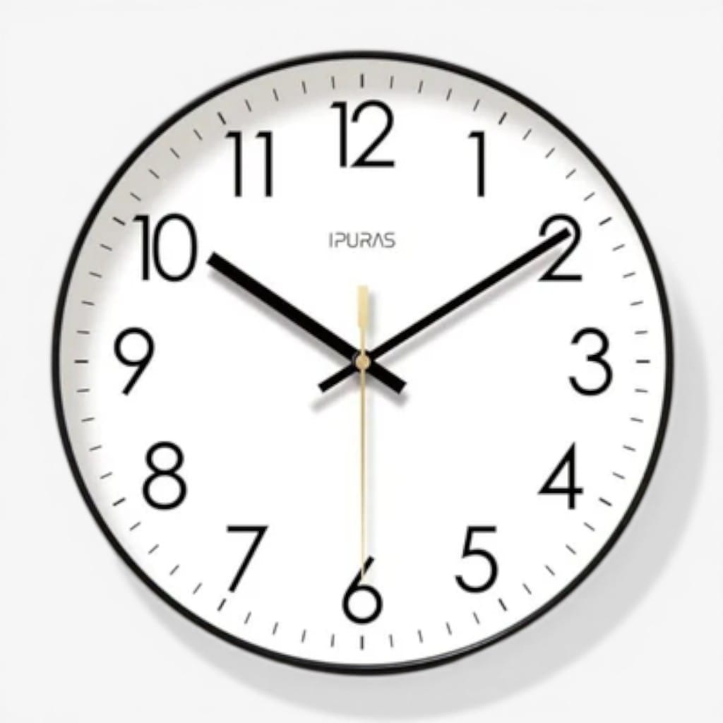 Nordic Minimalist Silent Wall Clock – Quartz Movement Boldenn