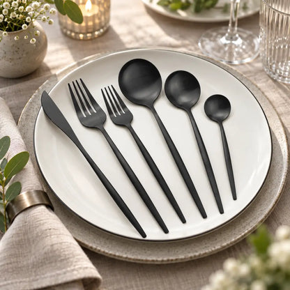 30-Piece Stainless Steel Cutlery Set – European Design