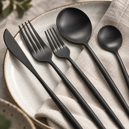 30-Piece Stainless Steel Cutlery Set – European Design