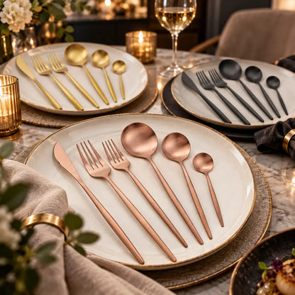 30-Piece Stainless Steel Cutlery Set – European Design