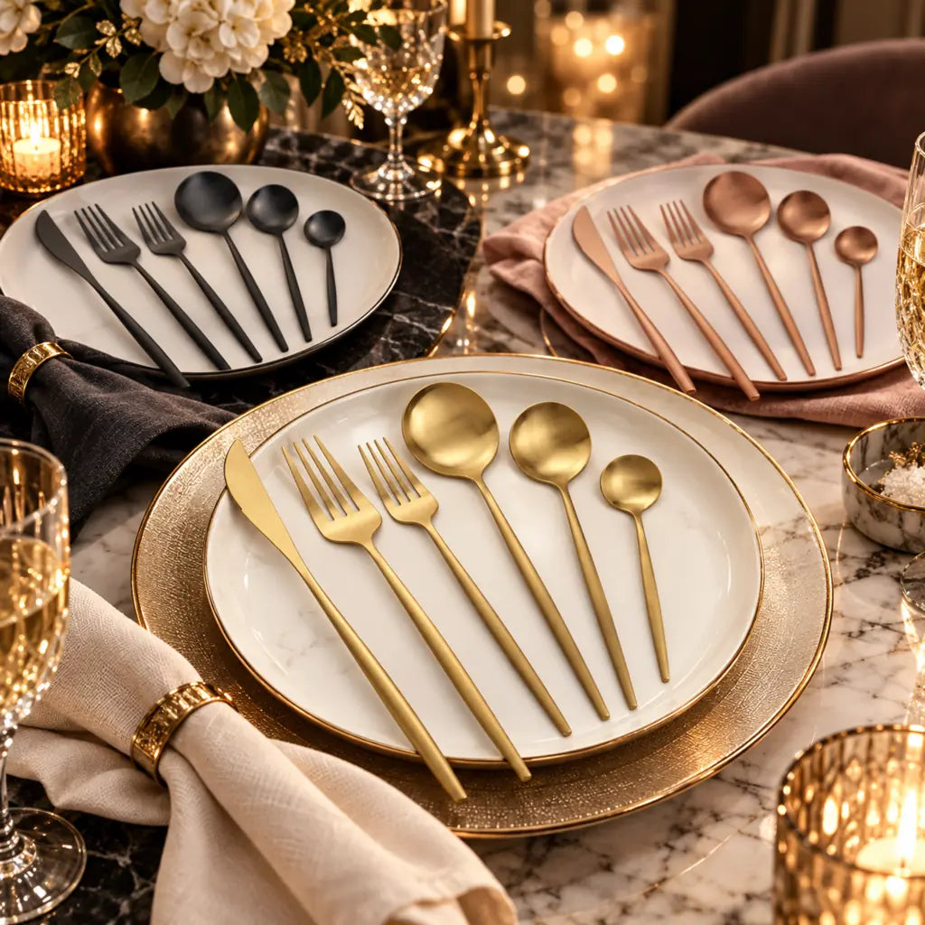 30-Piece Stainless Steel Cutlery Set – European Design