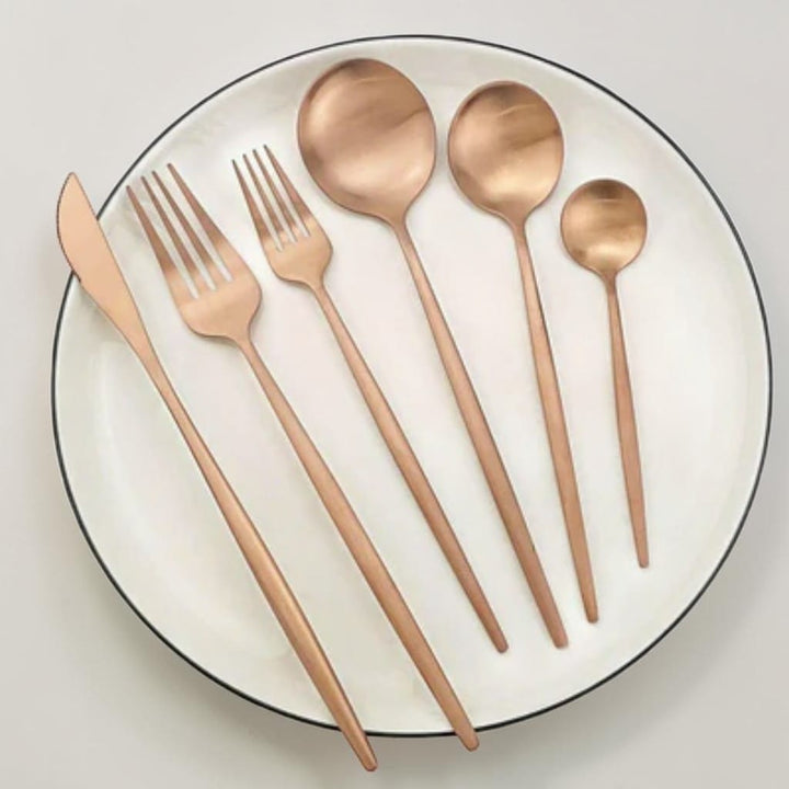 30-Piece Stainless Steel Cutlery Set – European Design Boldenn