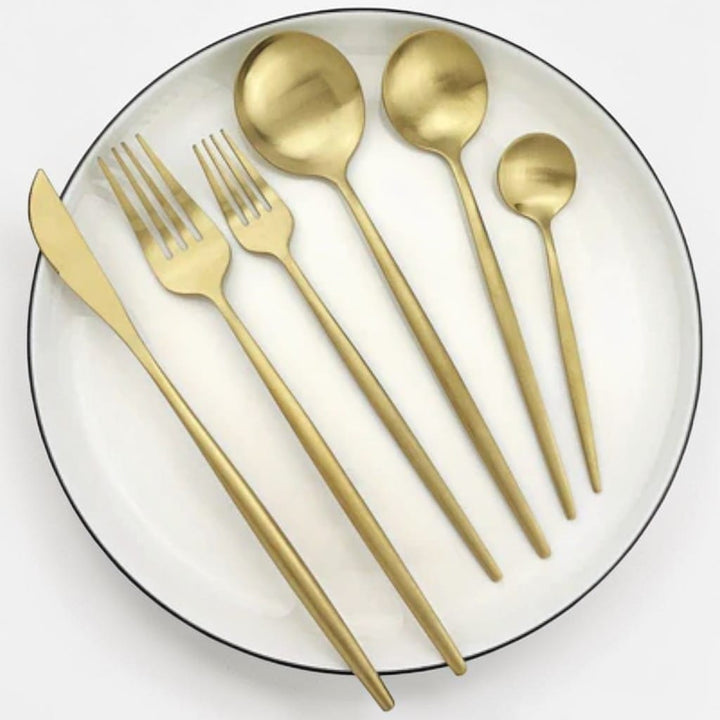 30-Piece Stainless Steel Cutlery Set – European Design Boldenn