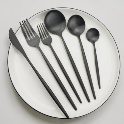 30-Piece Stainless Steel Cutlery Set – European Design Boldenn
