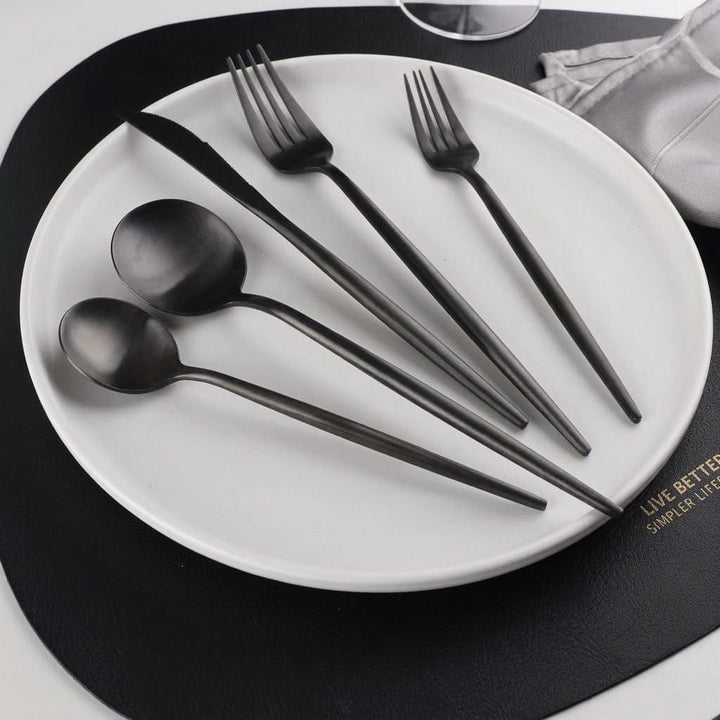 30-Piece Stainless Steel Cutlery Set – European Design Boldenn