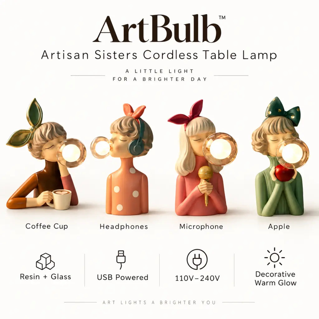 ArtBulb Artisan Sisters Cordless Table Lamp