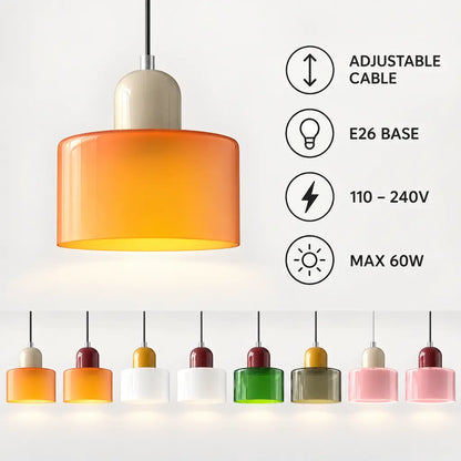 Bauhaus Glass Pendant Light For Kitchen