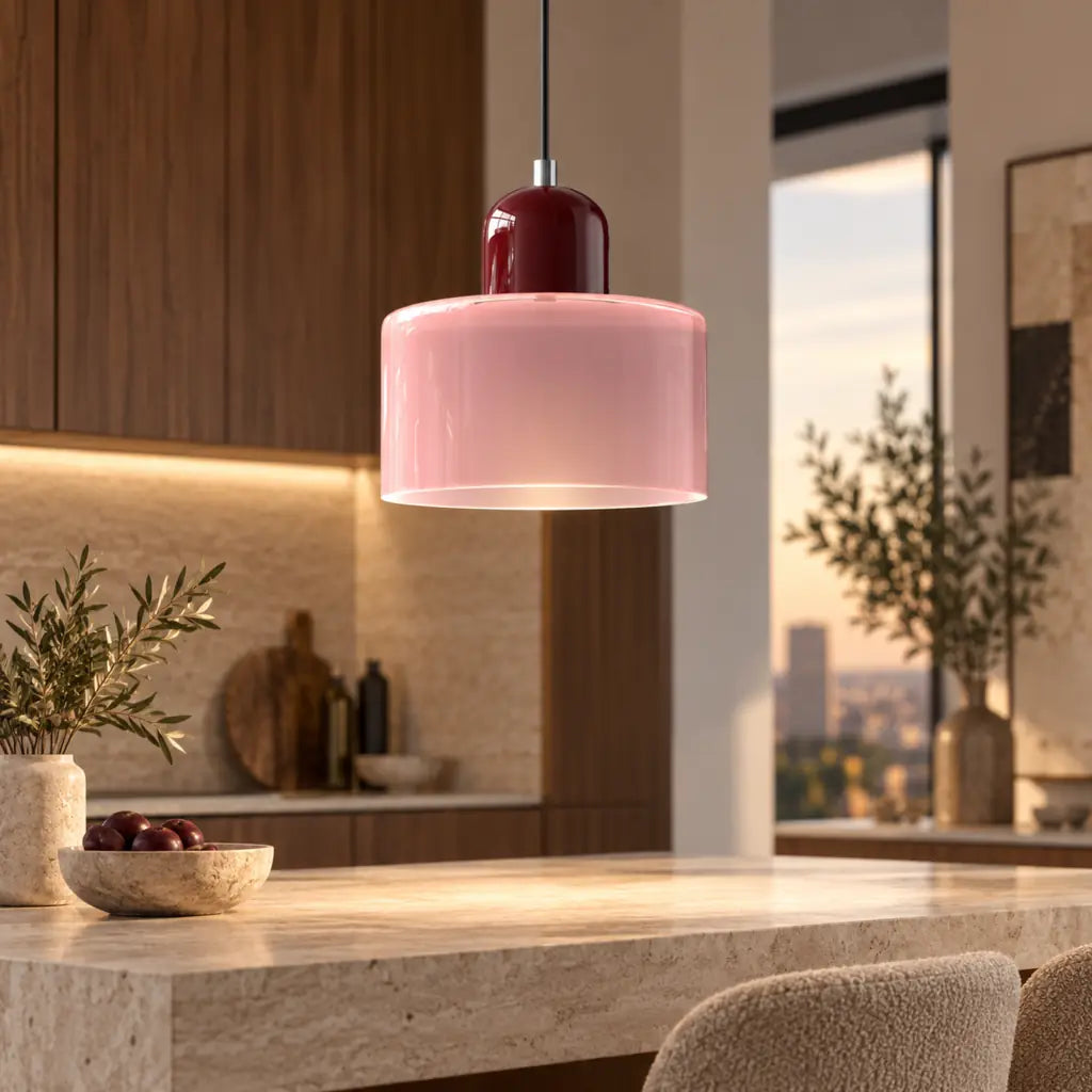 Bauhaus Glass Pendant Light For Kitchen