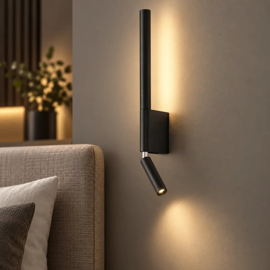 Bedside Wall Light with Reading Spot and Ambient LED