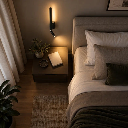 Bedside Wall Light with Reading Spot and Ambient LED