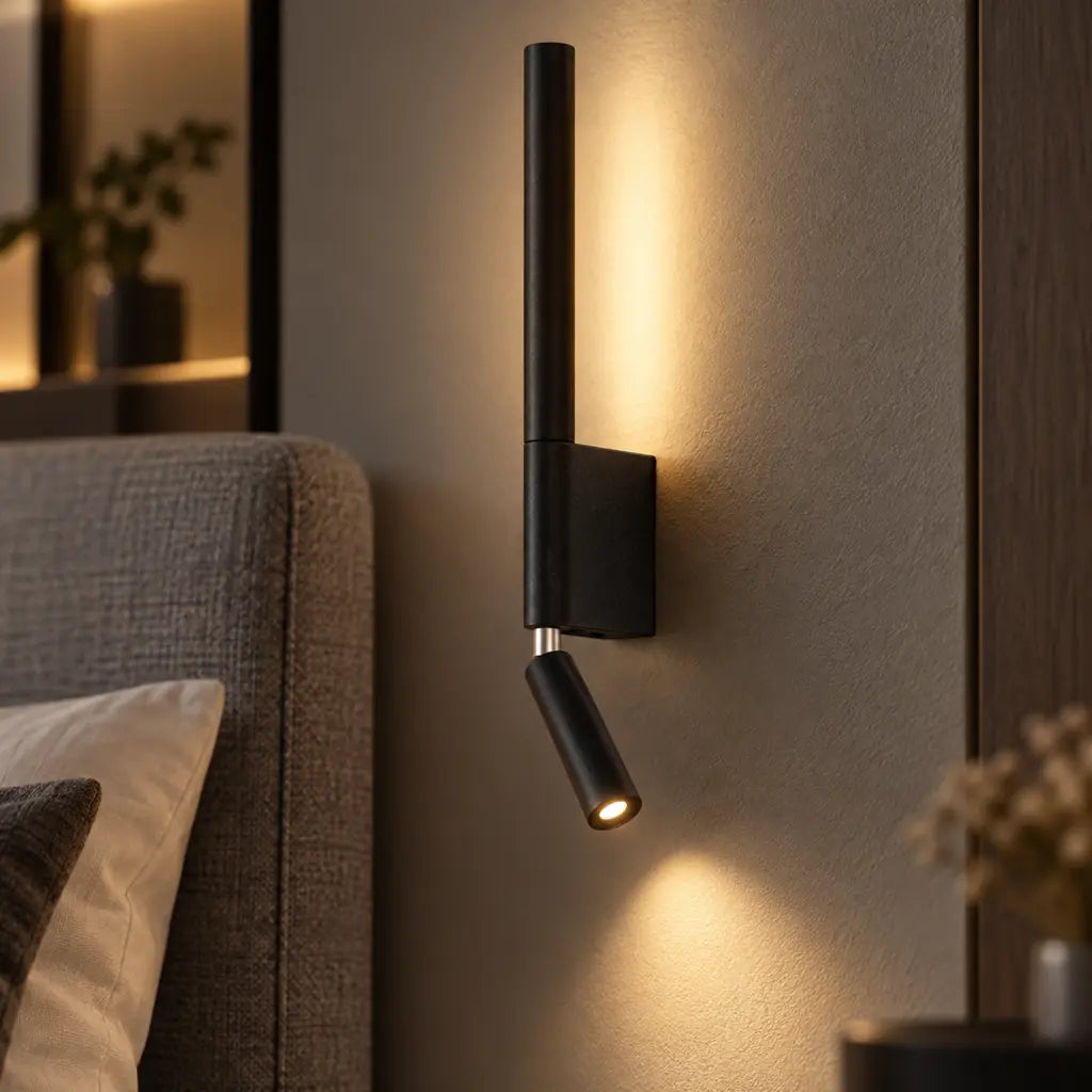 Bedside Wall Light with Reading Spot and Ambient LED