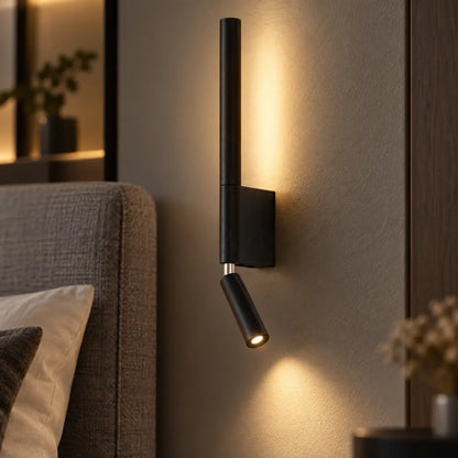 Bedside Wall Light with Reading Spot and Ambient LED
