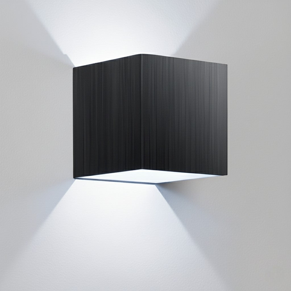 Black Cube Up Down Wall Light | IP68 Waterproof