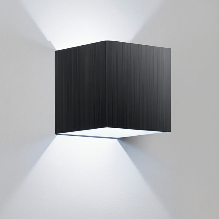 Black Cube Up Down Wall Light | IP68 Waterproof