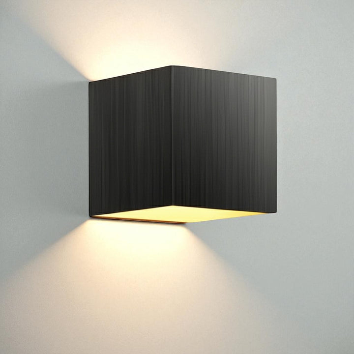 Black Cube Up Down Wall Light | IP68 Waterproof