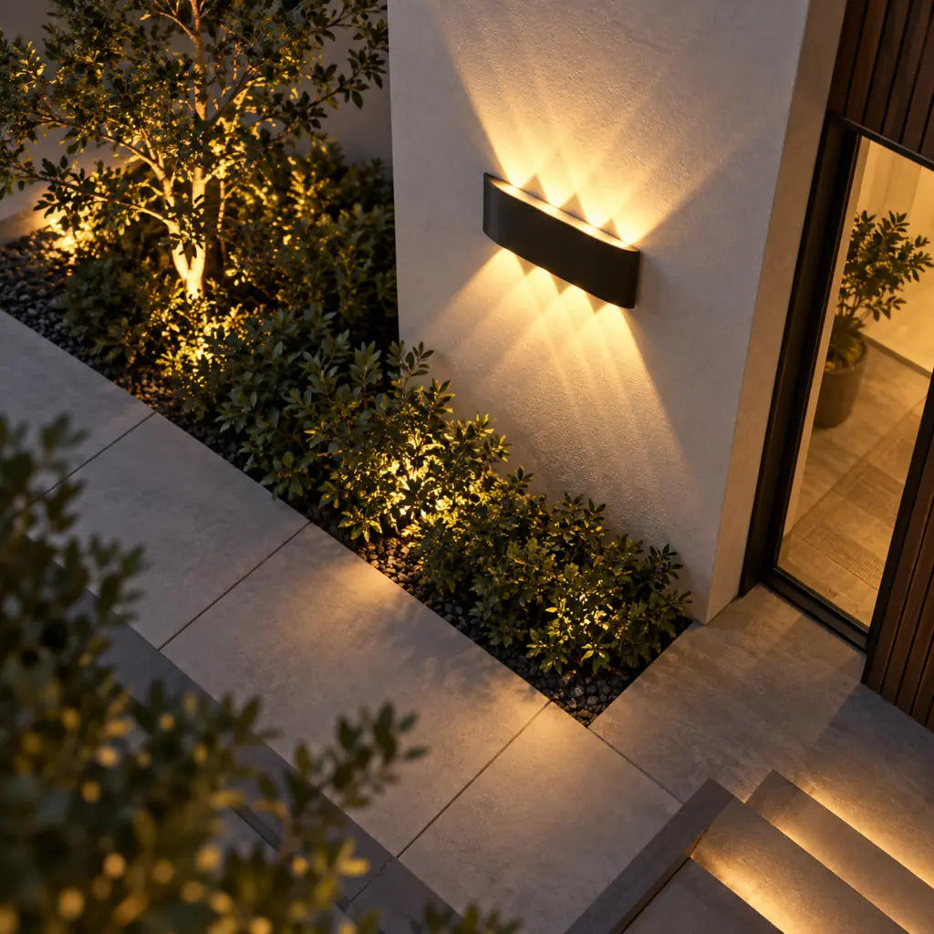 Black Waterproof Outdoor LED Wall Lamp