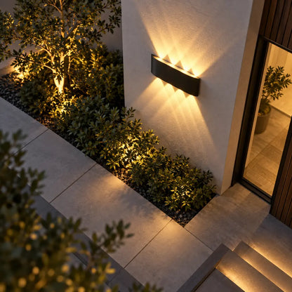 Black Waterproof Outdoor LED Wall Lamp