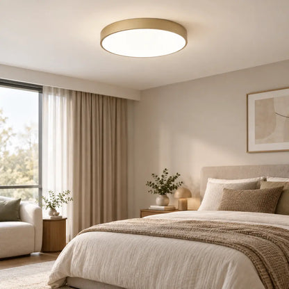Circle Semi Flush Ceiling Light Fixture For Living Room