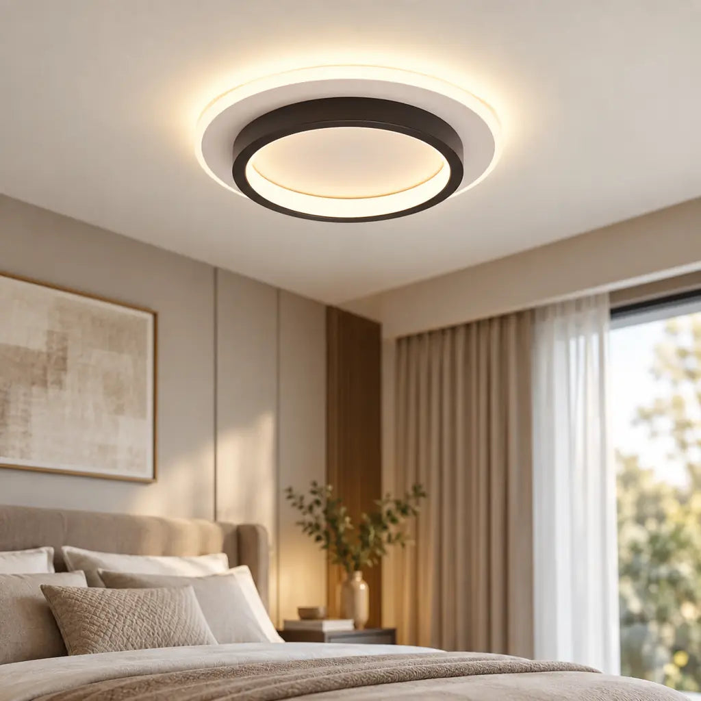 Contemporary Round LED Flush Mount Ceiling Light