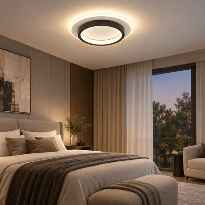 Contemporary Round LED Flush Mount Ceiling Light