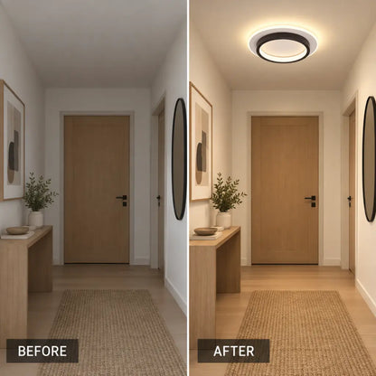 Contemporary Round LED Flush Mount Ceiling Light