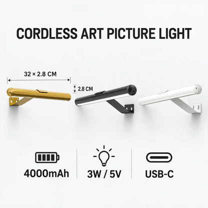Cordless Art Picture Wall Light With Battery