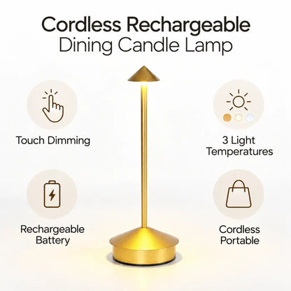 Cordless Rechargeable Dining Candle Lamp