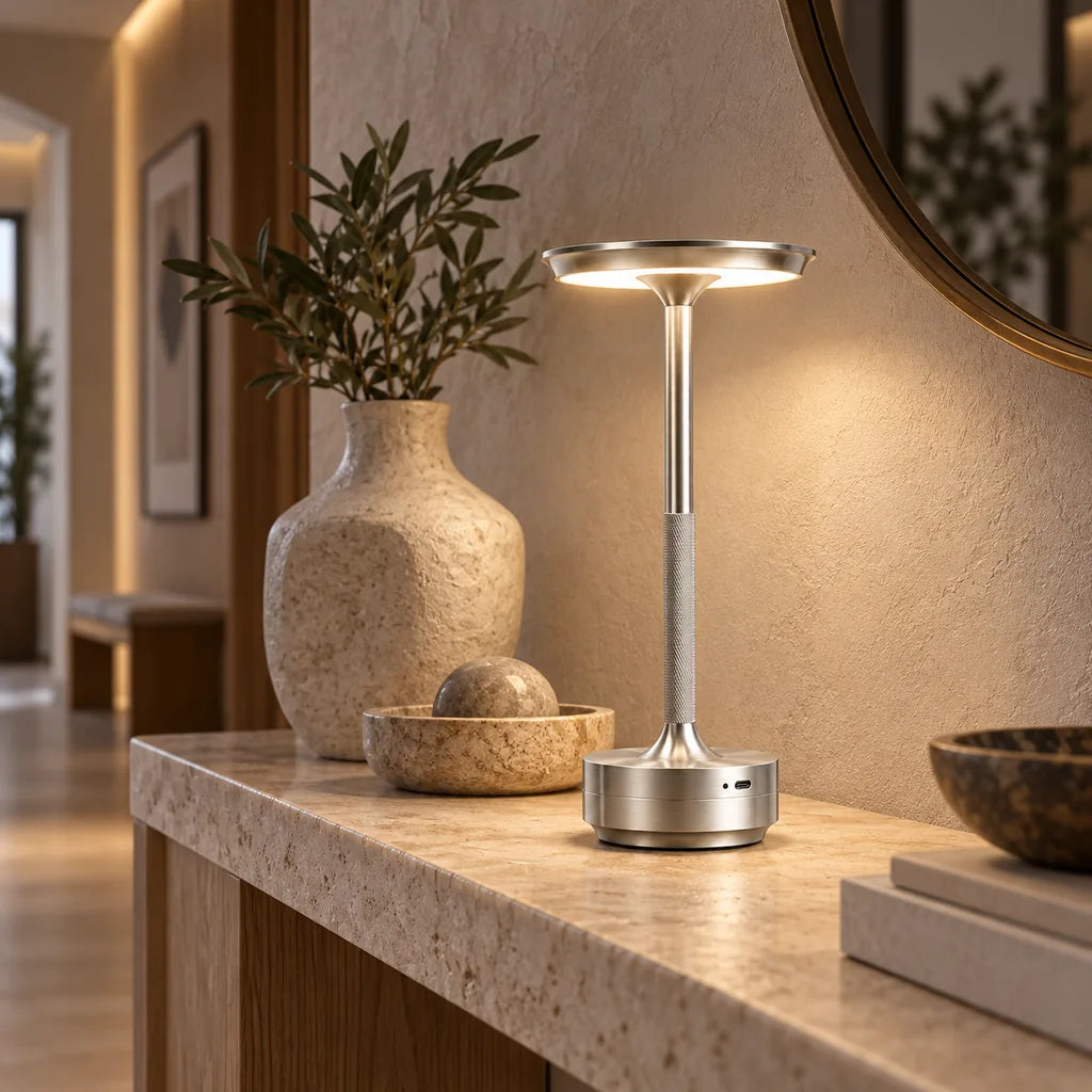 Cordless Rechargeable Touch Table Lamp with 3 Colour Temperatures