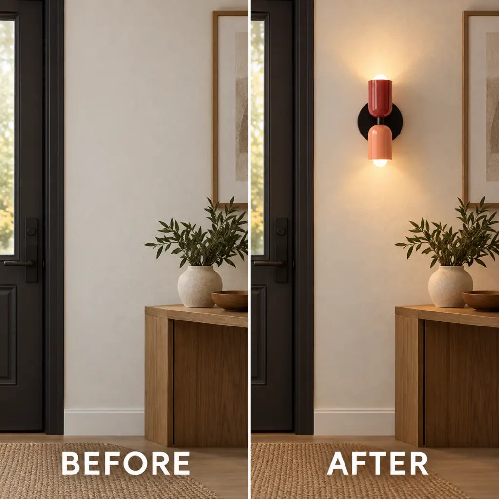 Double Head Wall Light with Nordic Design