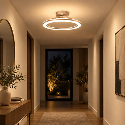 Floating Halo Semi Flush Mount Ceiling Light