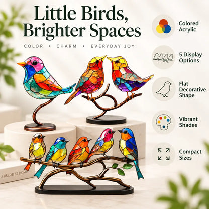 VitraBird Retro Colorful Bird Ornament