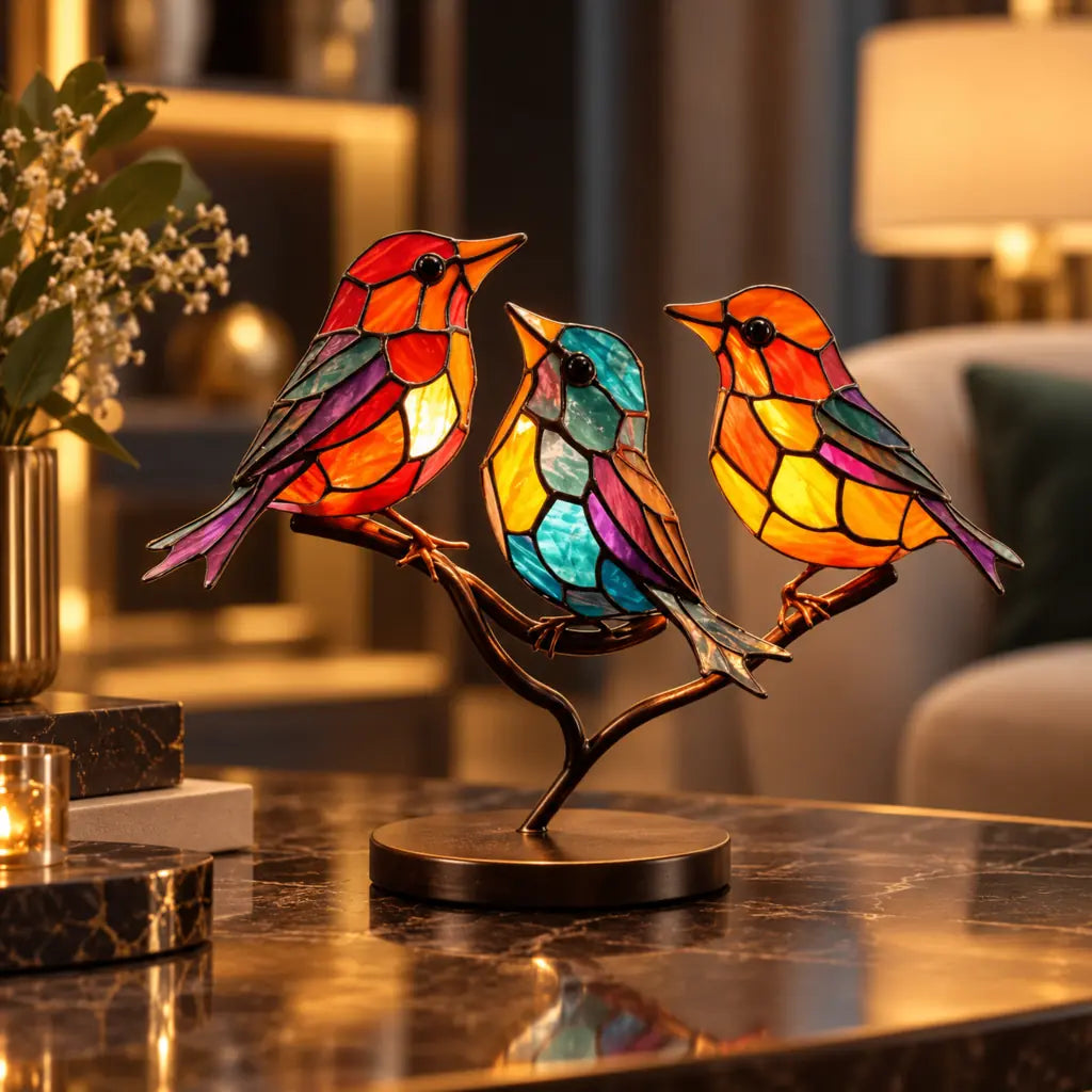 VitraBird Retro Colorful Bird Ornament