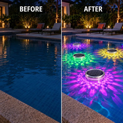 IP67 Solar Floating Pool Lights with Remote Control