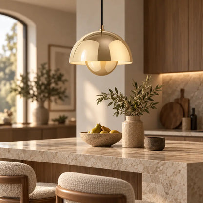 Kitchen Island Light Pendant with Retro Dome Design