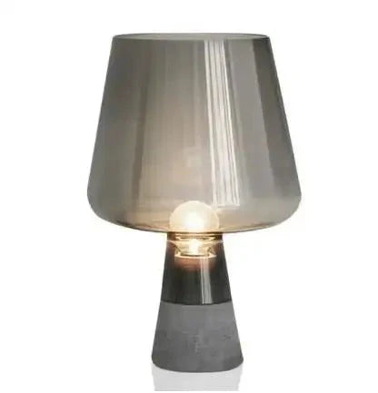 Industrial Charm Cement & Glass Table Lamp