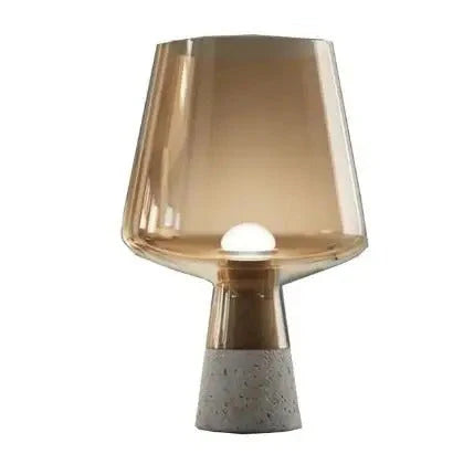 Industrial Charm Cement & Glass Table Lamp