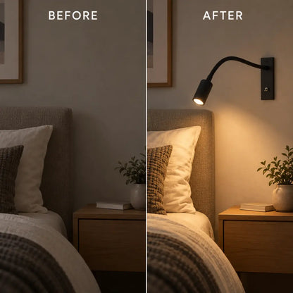 LumiFocus Flexible Bedside Wall Lamp