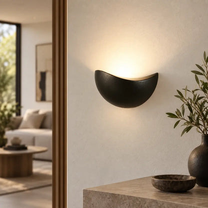 Minimalist Half-Round Nordic LED Wall Light