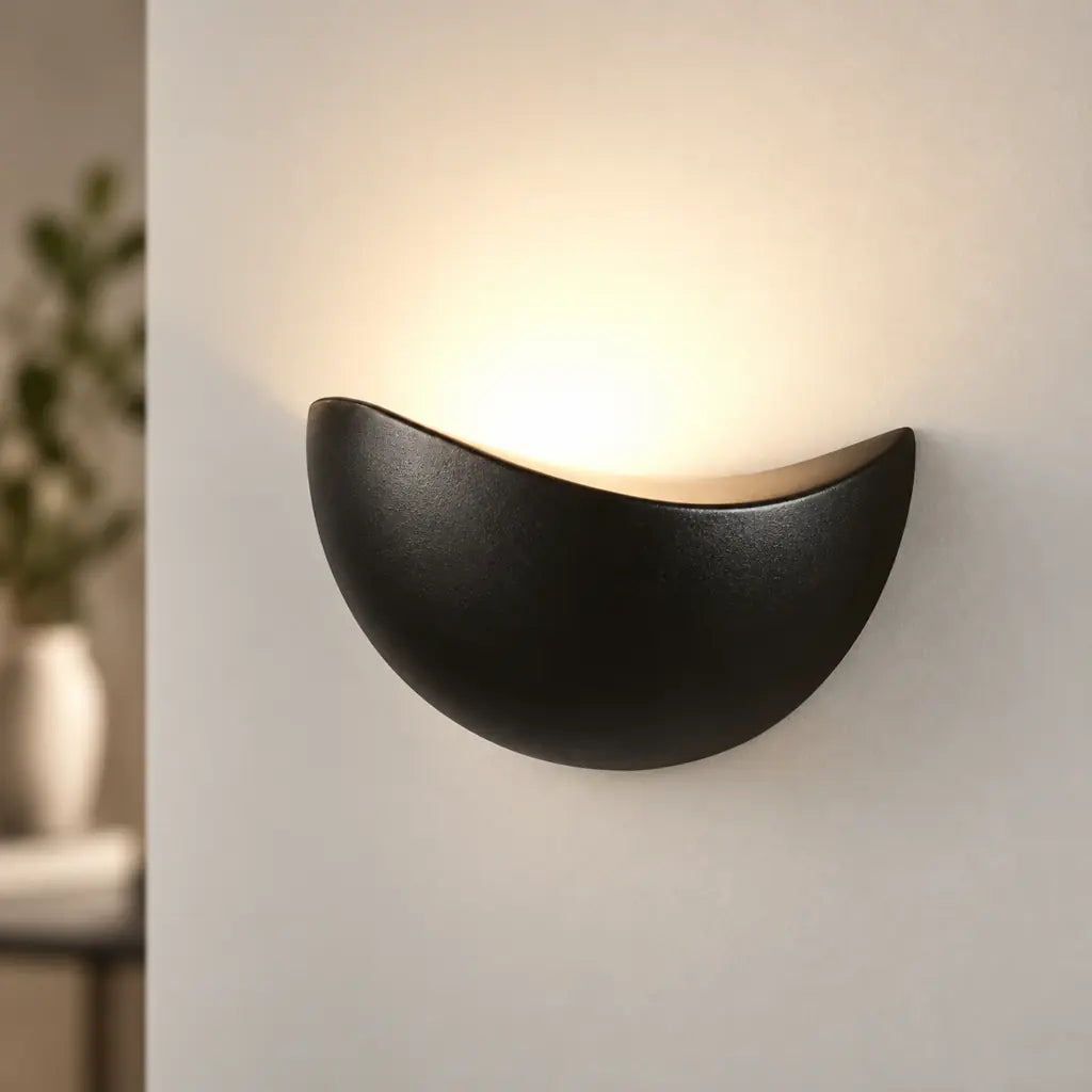 Minimalist Half-Round Nordic LED Wall Light
