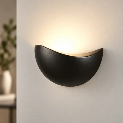 Minimalist Half-Round Nordic LED Wall Light