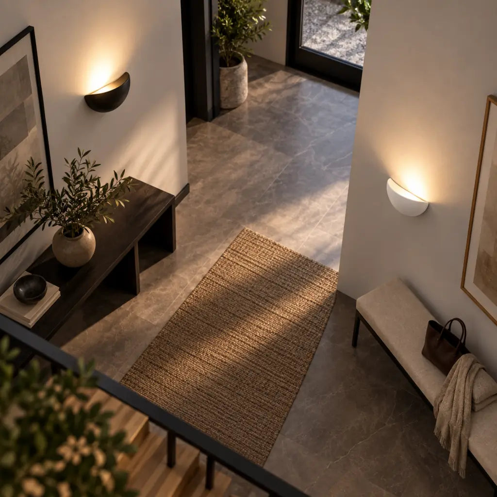 Minimalist Half-Round Nordic LED Wall Light