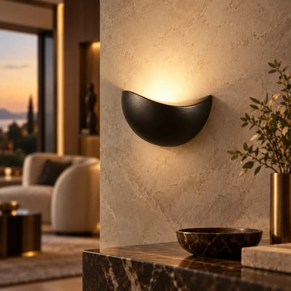 Minimalist Half-Round Nordic LED Wall Light