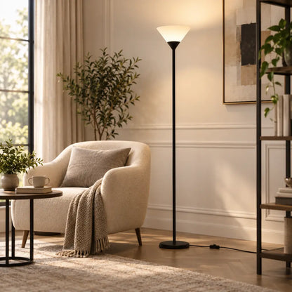Minimalist Uplighting Cone-Shaped Floor Lamp