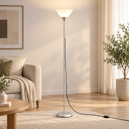 Minimalist Uplighting Cone-Shaped Floor Lamp