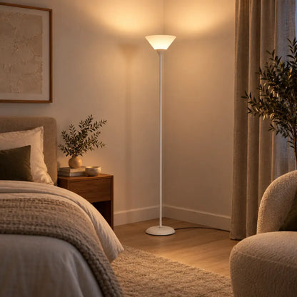 Minimalist Uplighting Cone-Shaped Floor Lamp