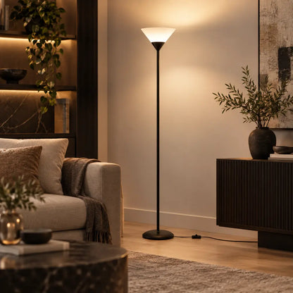 Minimalist Uplighting Cone-Shaped Floor Lamp