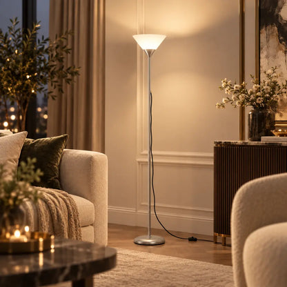 Minimalist Uplighting Cone-Shaped Floor Lamp