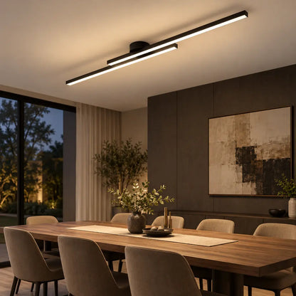 Modern Long Line Ceiling Light Fixture Flush Mount