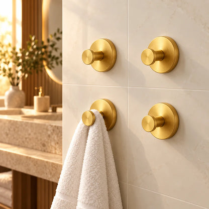 Modern Vacuum Suction Wall Hooks — Set of 4